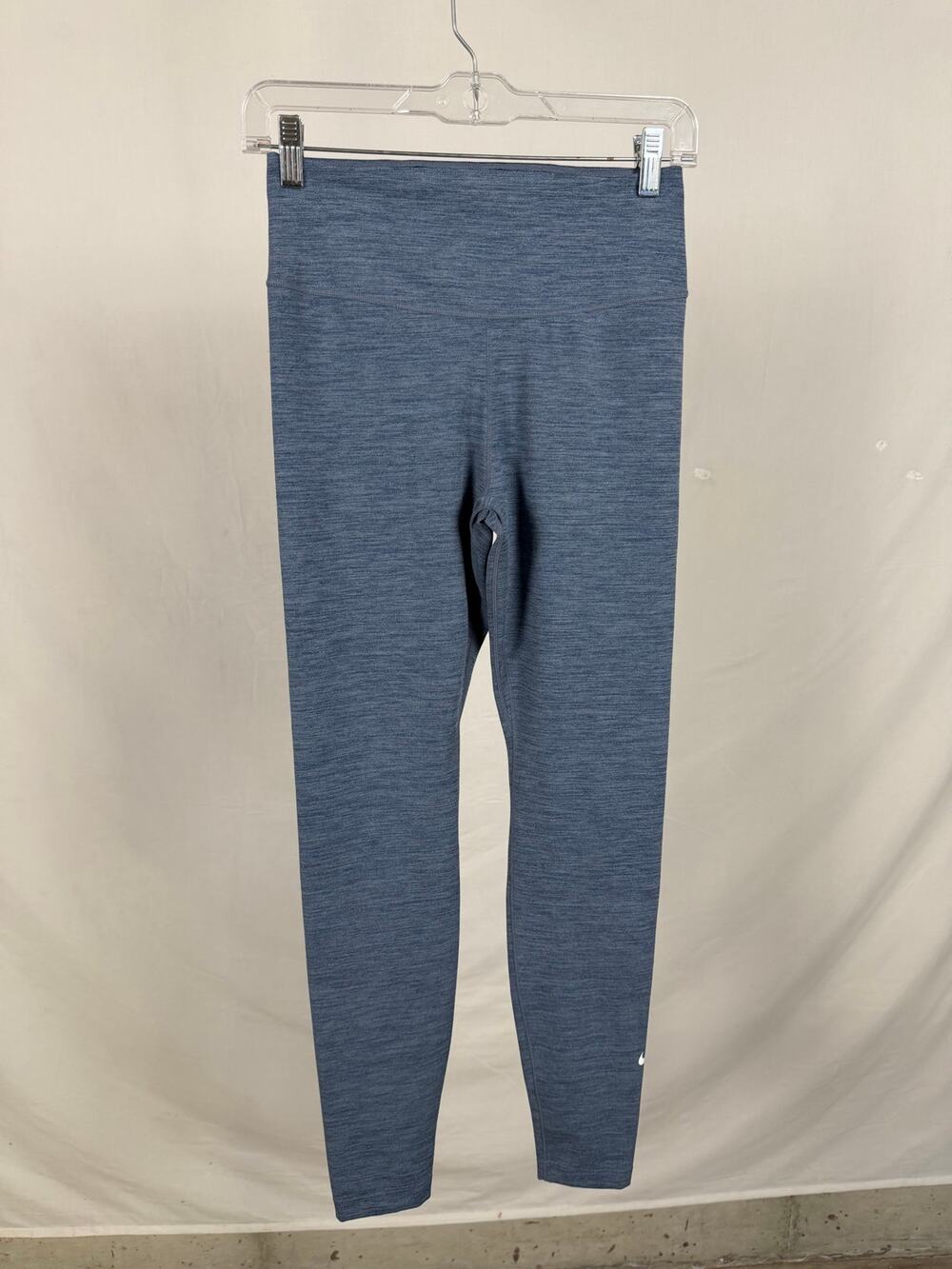 Nike Blue Heathered Dri-Fit Activewear Ankle Leggings Pants Size S